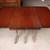 Vintage Mahogany Drop Leaf Claw Foot Rose Back Dining Table 8 thumbnail