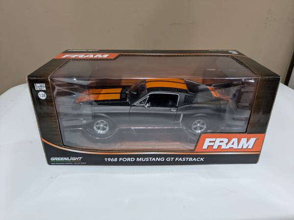 Fram 1968 Mustang GT Fastback die-cast 1