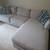 Plush Grey Sectional with pillows 1 thumbnail