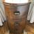 Antique Vintage Art Deco Oval 3-legs Side Table Nightstand Gold Inlays 1 thumbnail