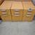 3 Herman Miller Maple Locking Wood 3 Drawer File Cabinets w/folders 1 thumbnail