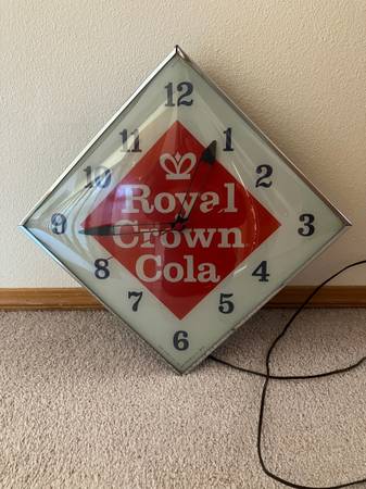 Vintage Royal Crown Cola, Pam Clock Company Dated 1963 1