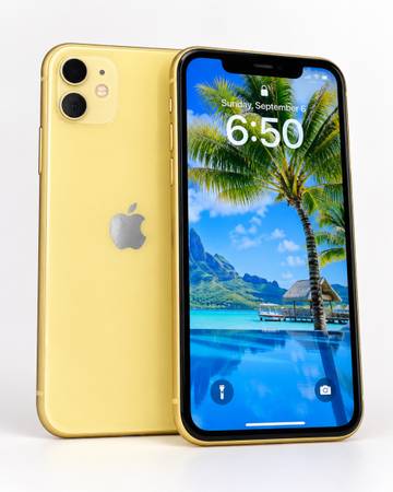 UNLOCKED iPhone 11 64GB (Yellow) - MINT CONDITION - $115 Cash