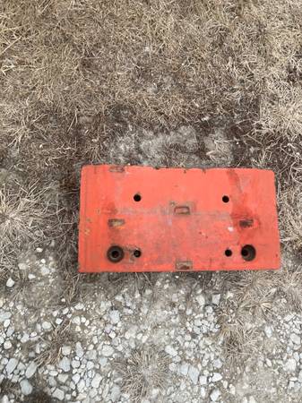 Allis Chalmers 180 Starter weights and front tires 1