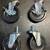 2 Sets of 4" Black Polyurethane Casters: both sets for 7 thumbnail