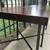 Mahogany solid wood table metal legs 3 thumbnail