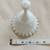 White Vintage Fenton Silver Crest Spanish Lace Milk Glass Bell 12 thumbnail