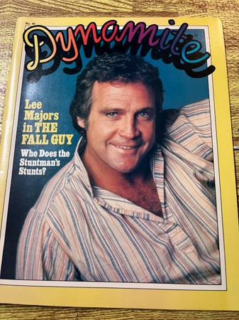 Dynamite Vintage magazine LEE MAJORS in the Fall Guy 1