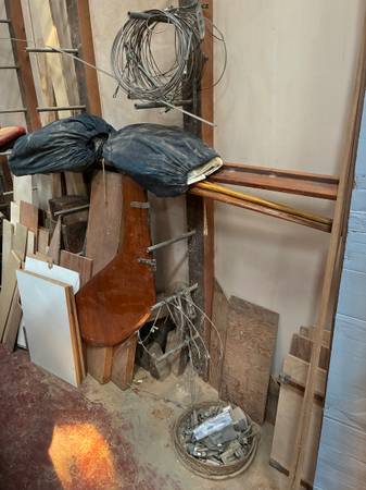 Wood Lightning class sailboat components 1