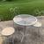 3 Old Ice Cream Parlor chairs and table 1 thumbnail