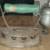 ANTIQUE GAS ROYAL SAD IRON Green Wood Handle ca. early 1900's 1 thumbnail
