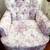 New Victorian Style Accent Floral Armchair Tufted Upholstered Home Off 2 thumbnail