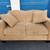 light brown butterscotch loveseat sofa 1 thumbnail