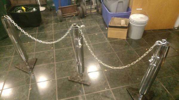 Custom one of a kind Harley Davidson Crowd Barricades Stanchions 1