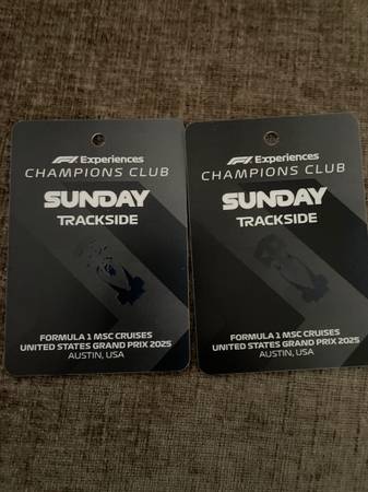 F1 - Formula 1 Champions Club VIP - 10/19 F1 1