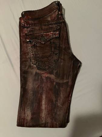 True Religion Red Ricky Jeans With Flap 1