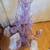 Purple Beaded Chandelier 6 Lights ceiling fixture Boho, 3 thumbnail