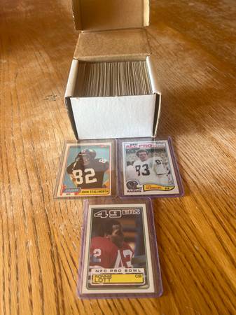 Vintage early 80s Football 200 Count Lot 1