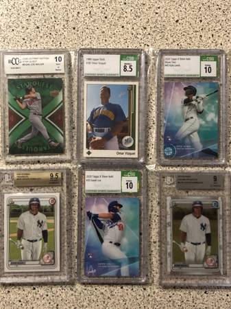 BGS CSG Baseball Graded Card Lot (6) - Dominguez - Mauer - Lux 1