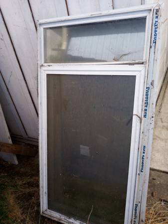 Large Aluminum double pane casement windows 1