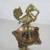 Peacock Brass Diya Hindu Pooja Spiritual 5 Wick Oil Lamp 14" Tall 2 thumbnail