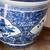 Classic  Blue and White  Antique Koi Bowl ( pot ) 4 thumbnail