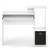 Furinno Econ Multipurpose Home Office Computer Writing Desk, White/Bla 5 thumbnail