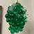 Vintage Mid Century Modern 1960s green Lucite grape cluster swag light 5 thumbnail