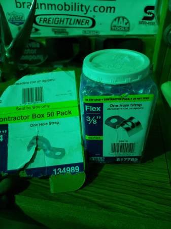 100pck One Hole Straps  3/8 & 3/4 1