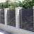 Metal HORIZONTAL SLAT Fence Panel (6'Hx6'W) Black or Basalt Grey 13 thumbnail