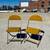 Vintage Yellow Folding Chairs 1 thumbnail