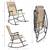 New Set of 2 Heavy Duty Patio Rocking Chair Chair Outdoor Folding Recliner Folda 8 thumbnail