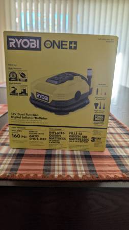 Ryobi 18V Dual Function Digital Inflator 1