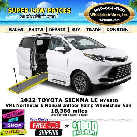 2022 Toyota Sienna Wheelchair Van    1
