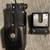 2 pc black leather Motorola 2 way radio holster for belt 7 thumbnail