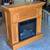 Oak electric fireplace mantel 1 thumbnail