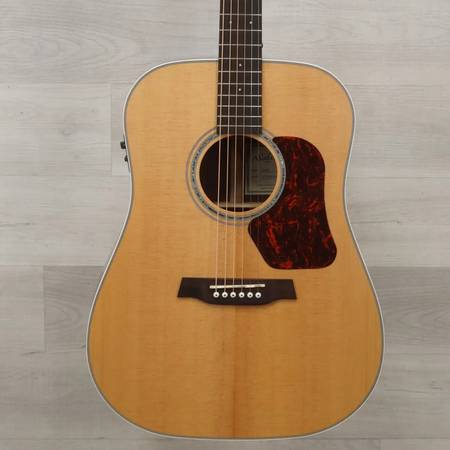 less than half-priced all-solid-wood A/E guitar 1