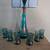 Blue decanter with frosted gold ships 1 thumbnail