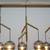 Visual Comfort Sedona 62"W Aged Brass Smoke Glass Chandelier 7 thumbnail