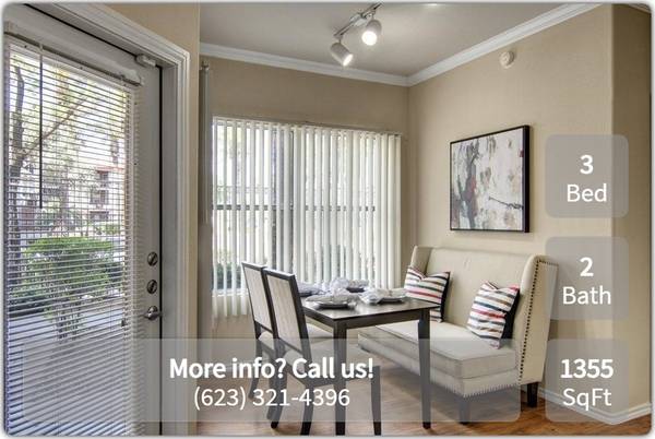 $1,780 / 3br - 1355ft2 - 3 Bed, 2 Bath. Great access to public transportation! We're nearby! (Phoenix)64024999567235121