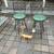 (2) Vintage iron bar stools in the style of Umanoff   A244 1 thumbnail