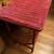 Wine Red Wicker Table- looks good anywhere! great for plants- 2 thumbnail