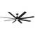 72 in. 8 Blade Smart Indoor/Outdoor Matte Black Ceiling Fan x 3 2 thumbnail