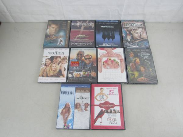 10 DVD's Drama Romance Action Suspense-The Women-Bucket List Mama Mia 1
