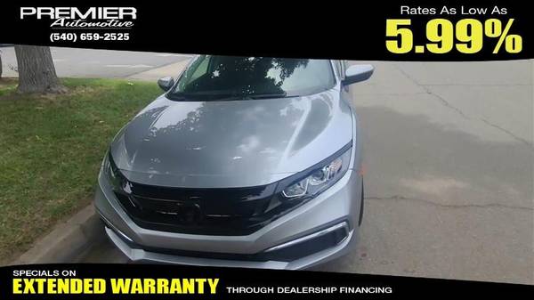 2020 Honda Civic Sedan LX ****We Finance! **** - $14,999 (+ Premier Automotive)636166033280031218