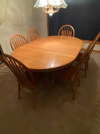 Oak dining set 1