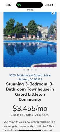 $3,455 / 3br - 2456ft2 - Casa adosada de 3 habitaciones en Littleton (Littleton)63844743412611121