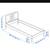 NESTTUN Twin bed frame, White Steel Qty 2 3 thumbnail