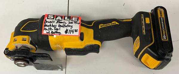 Dewalt Atomic 20V Max Brushless Oscillating Multi-Tool W/ Battery 1