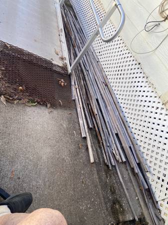 Bamboo pecan thrashing poles 1